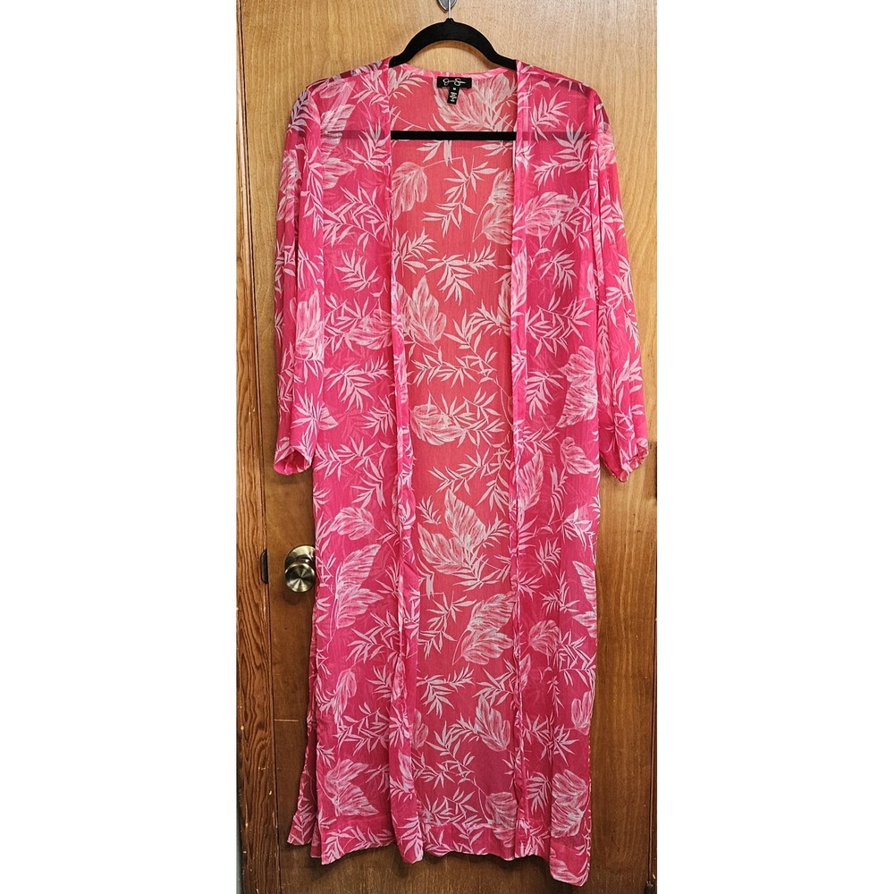 Jessica Simpson Pink Swimsuit Bikini Cover Up MEDIUM Side Slits